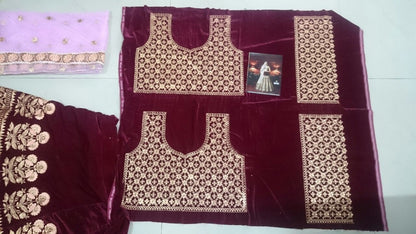 Designer heavy embroidered bridal lehenga