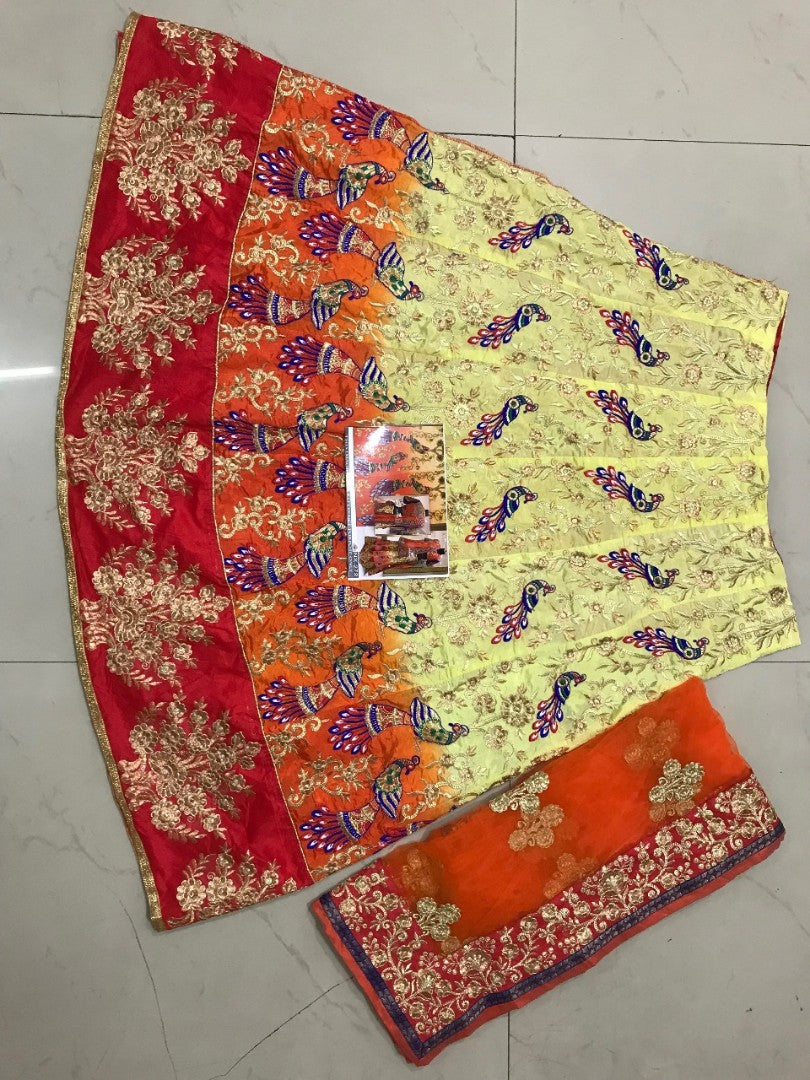 Designer heavy embroidered bridal lehenga