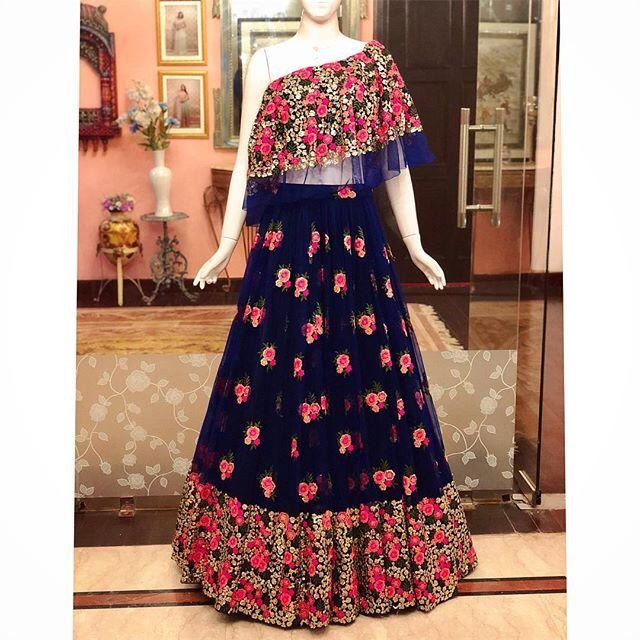 Designer heavy embroidered wedding lehenga choli