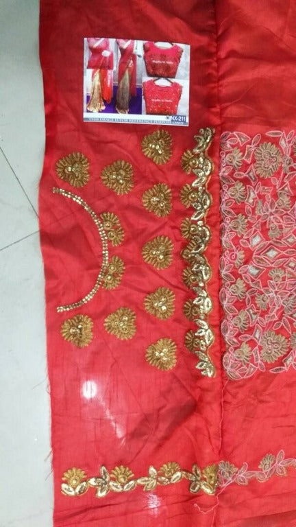 Designer heavy embroidered wedding saree