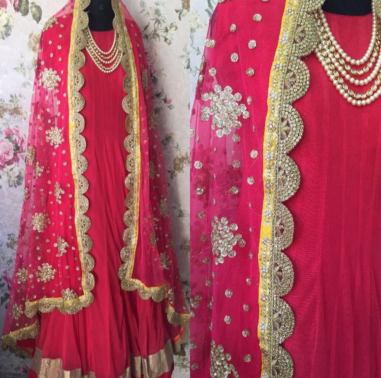 Designer heavy embroidered wedding suit