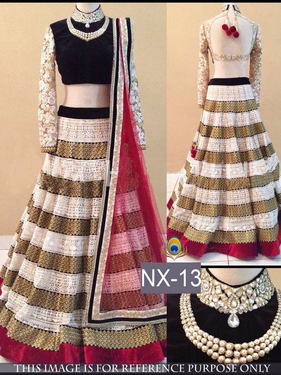 designer look stylist multicolor lehenga