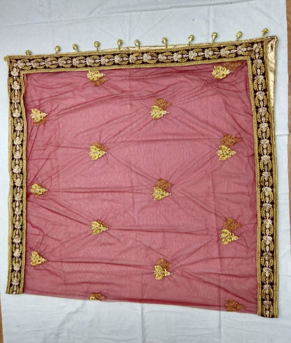 designer Maroon heavy embroidered Bridal lehenga