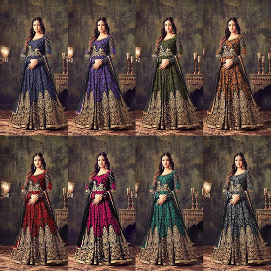 Designer Multicolor embroidered Gown