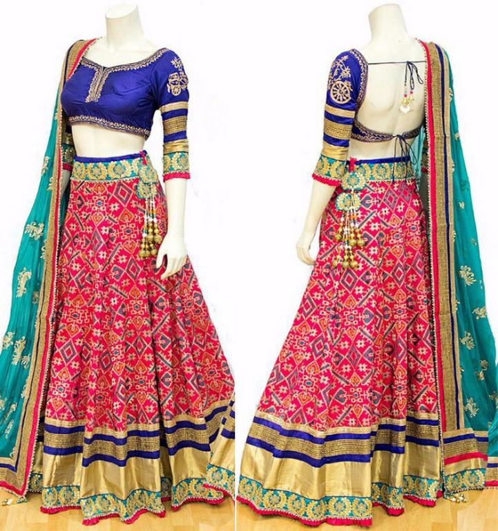 Designer Pink Embroidered Wedding lehenga