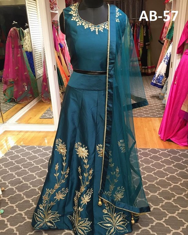 designer Rama embroidered ceremonial lehenga