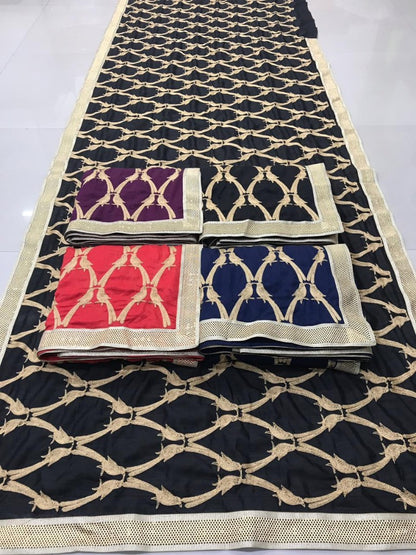 designer vichitra heavy embroidered bollywood saree