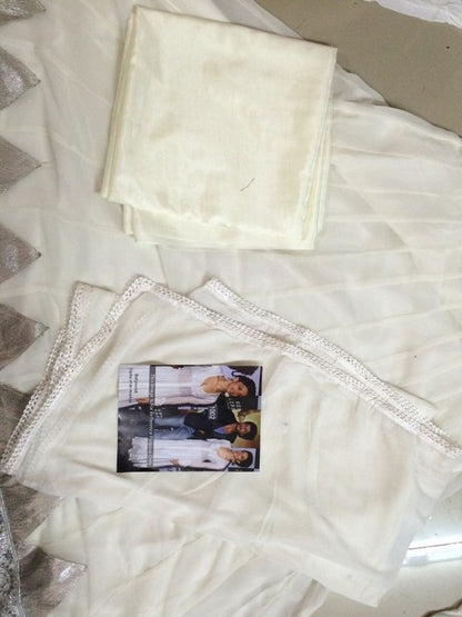 dipika white anarkali suit