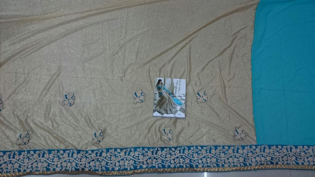 Divya Designer sky designer net saree