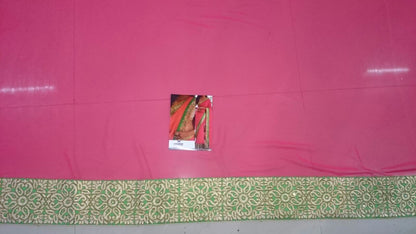 Fabulouos pink embroidered saree