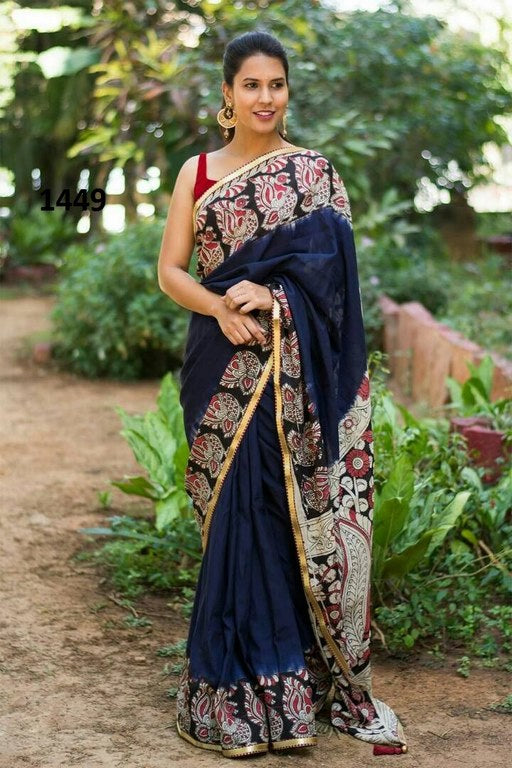 Fabulous Black Printed Festival Saree