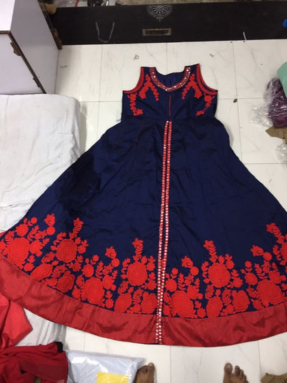 Fabulous Blue embroidered Ceremonial Anarkali Suit