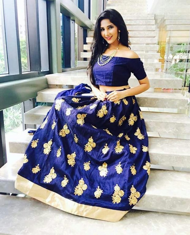 Fabulous Blue embroidered Ceremonial lehenga