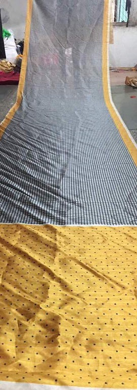 Fabulous Grey Printed Ceremonial Saree