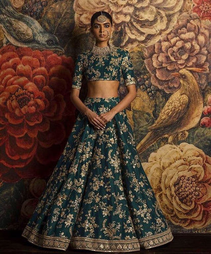 Fabulous heavy embroidered Bridal lehenga