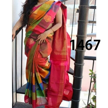 Fabulous Multicolor Printed Ceremonial Saree