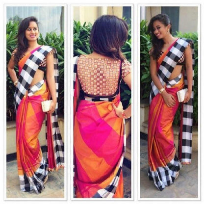 Fabulous Multicolor Printed Ceremonial Saree