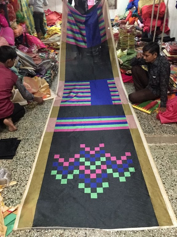 Fabulous Multicolor Printed Ceremonial Saree