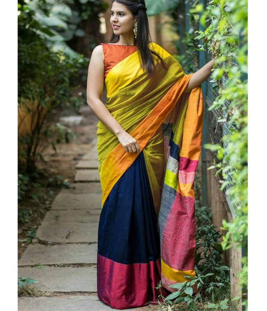 Fabulous Multicolor printed Festival Saree