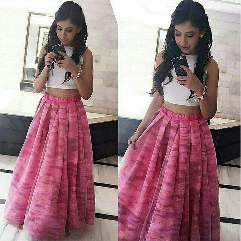 fabulous pink girlish lehenga