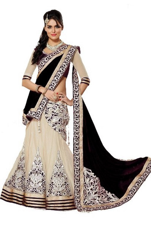 female fashion navratri special patch butta work Georgette lehenga choli