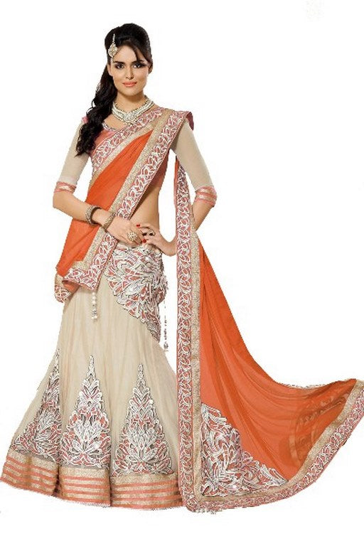 female fashion navratri special patch butta work Georgette lehenga choli