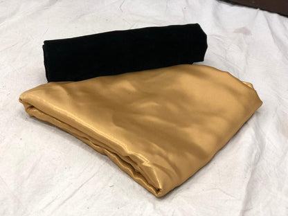 Gold georgette zari silk stylist plain partywear saree