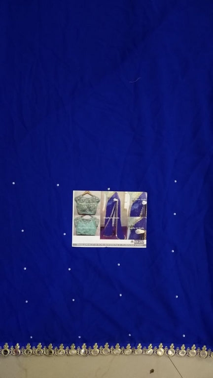 Gorgeous Blue embroidered Wedding Saree