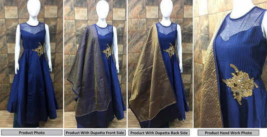 Gorgeous Blue Party wear Gown