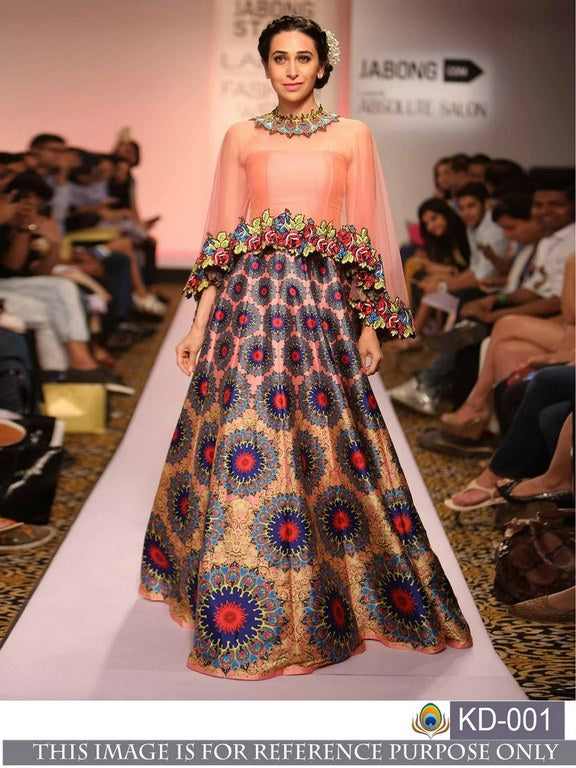 Gorgeous bollywood style printed ceremonial printed lehenga