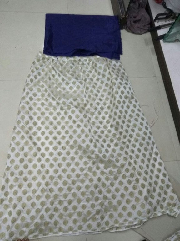 Gorgeous flower printed banglori satin lehenga