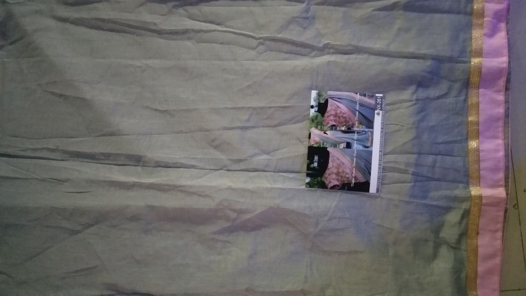 Gorgeous Grey embroidered Party wear Saree