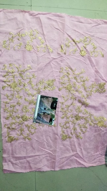 Gorgeous Grey embroidered Party wear Saree