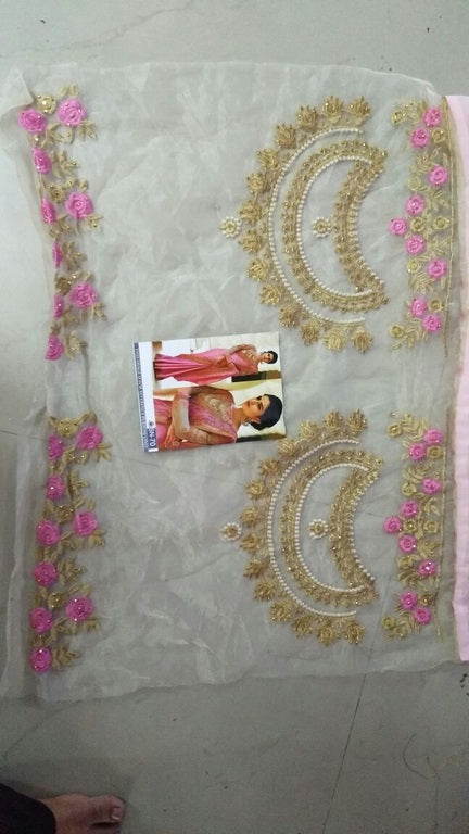 Gorgeous heavy bember silk embroidered ceremonial saree