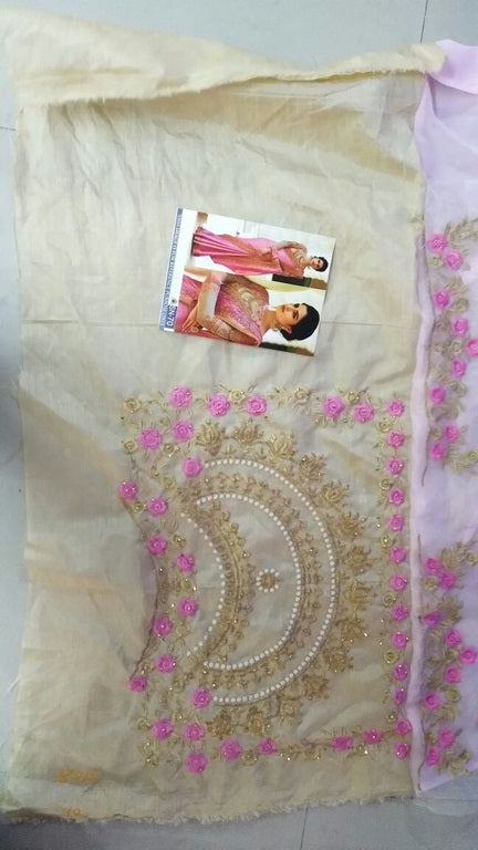 Gorgeous heavy bember silk embroidered ceremonial saree