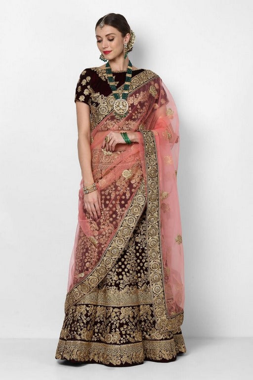 Gorgeous heavy embroidered bridal lehenga