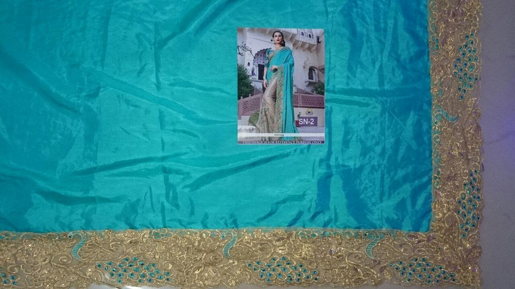 Gorgeous heavy embroidered wedding saree