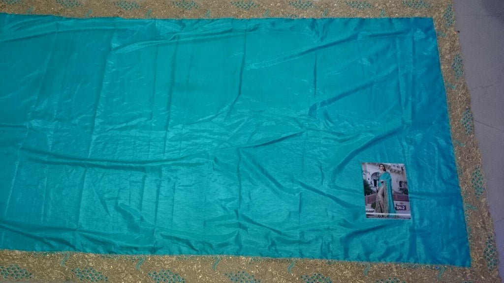 Gorgeous heavy embroidered wedding saree