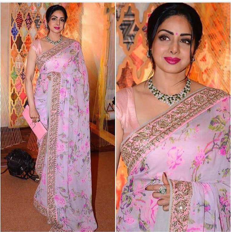Gorgeous Light Purple Printed Ceremonial Saree