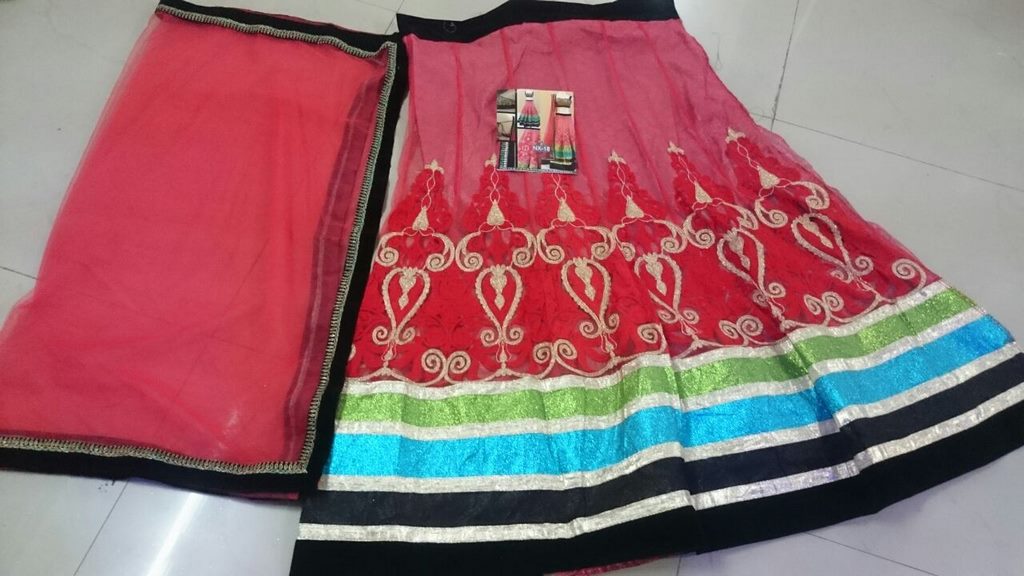 gorgeous pink net lehenga