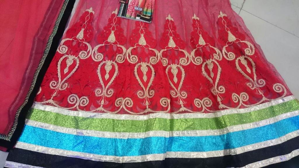 gorgeous pink net lehenga