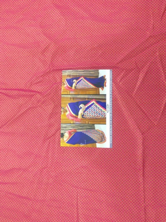 Gorgeous red georgette partywear saree