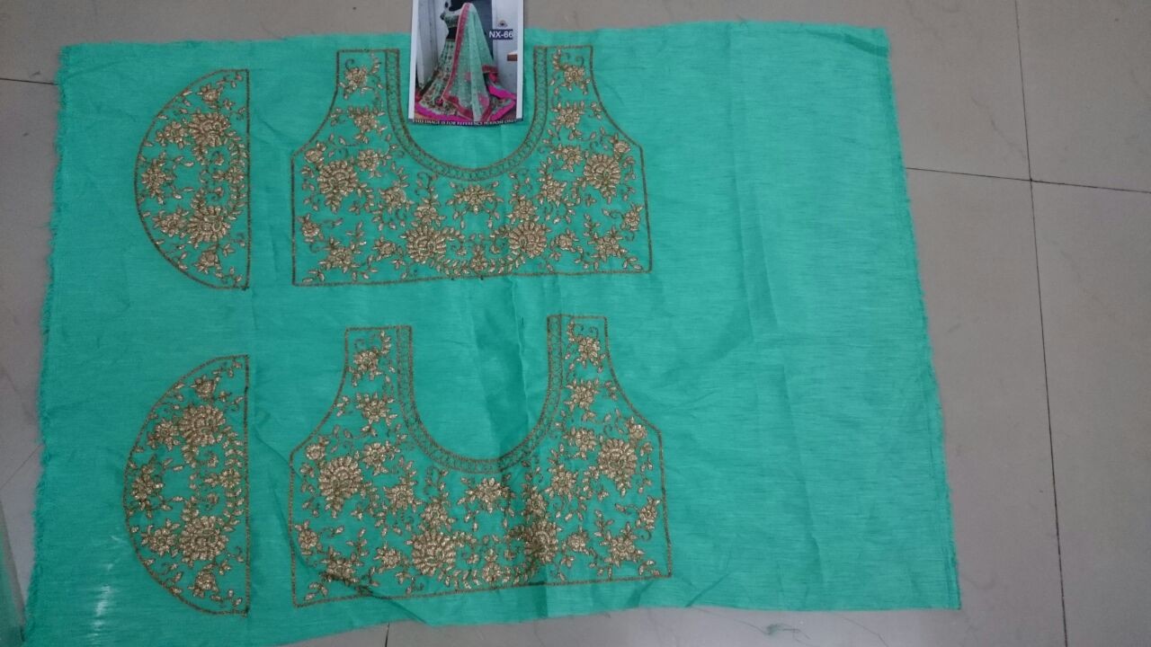 Gorgeous sky green embroidered wedding lehenga