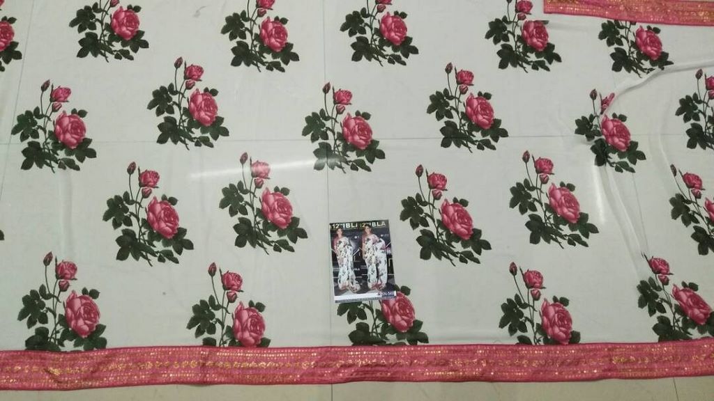 Gorgeous stylist printed ceremonial saree