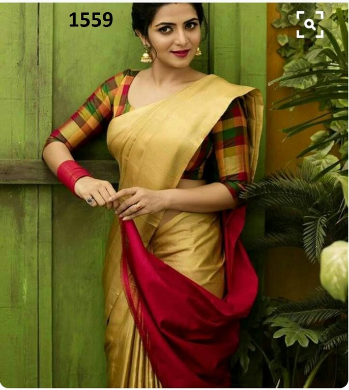 Gorgeous Yellow Plain Any Festival Saree