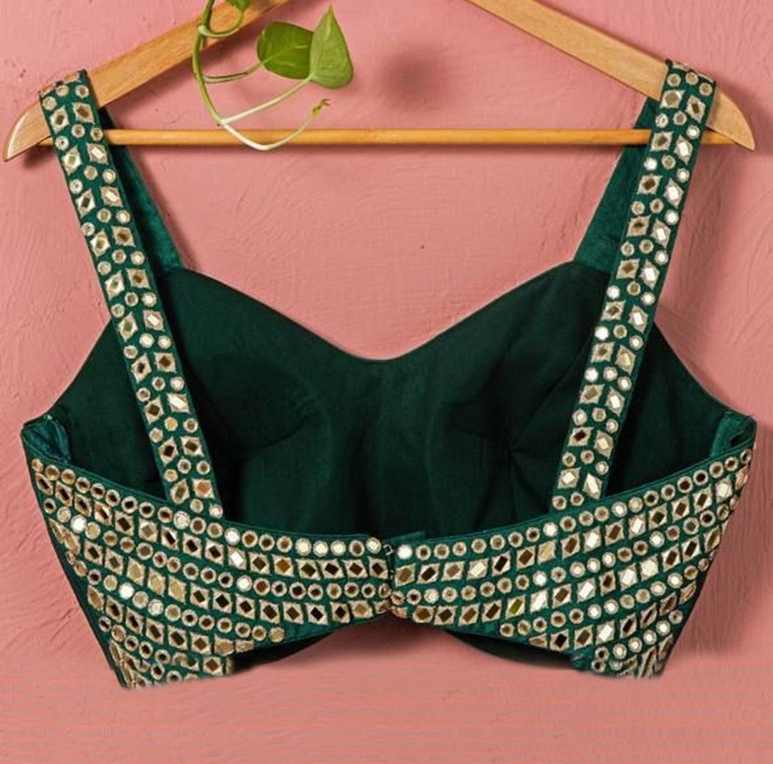 Green georgette heavy sequence embroidery work wedding lehenga choli