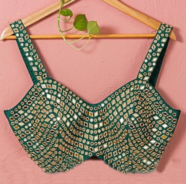 Green georgette heavy sequence embroidery work wedding lehenga choli