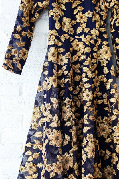 Green net Heavy embroidered bridal gown