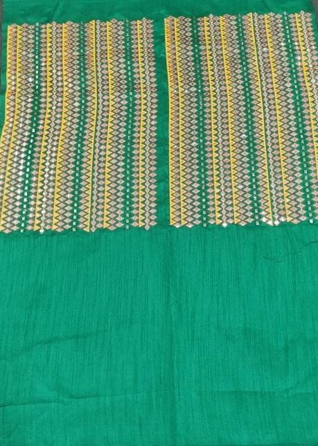 Green organza silk flower printed lehenga choli