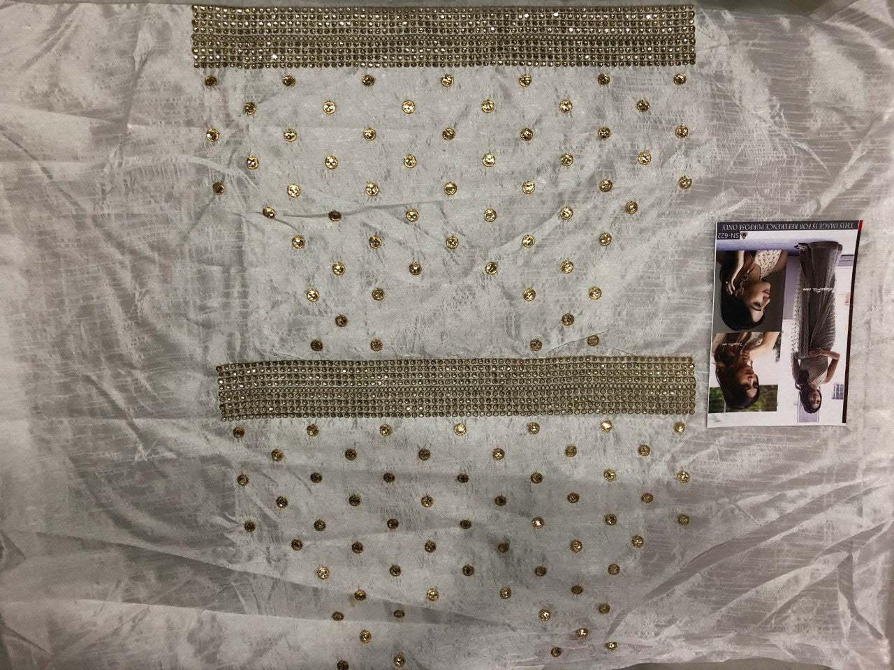 Grey mono net embroidered ceremonial designer saree